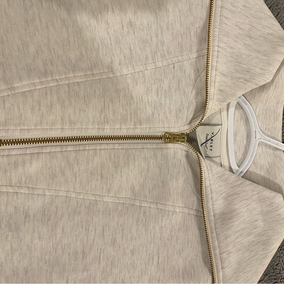 Varley XS Cream Short Sleeve Zip-Up Shirt - Picture 3 of 5